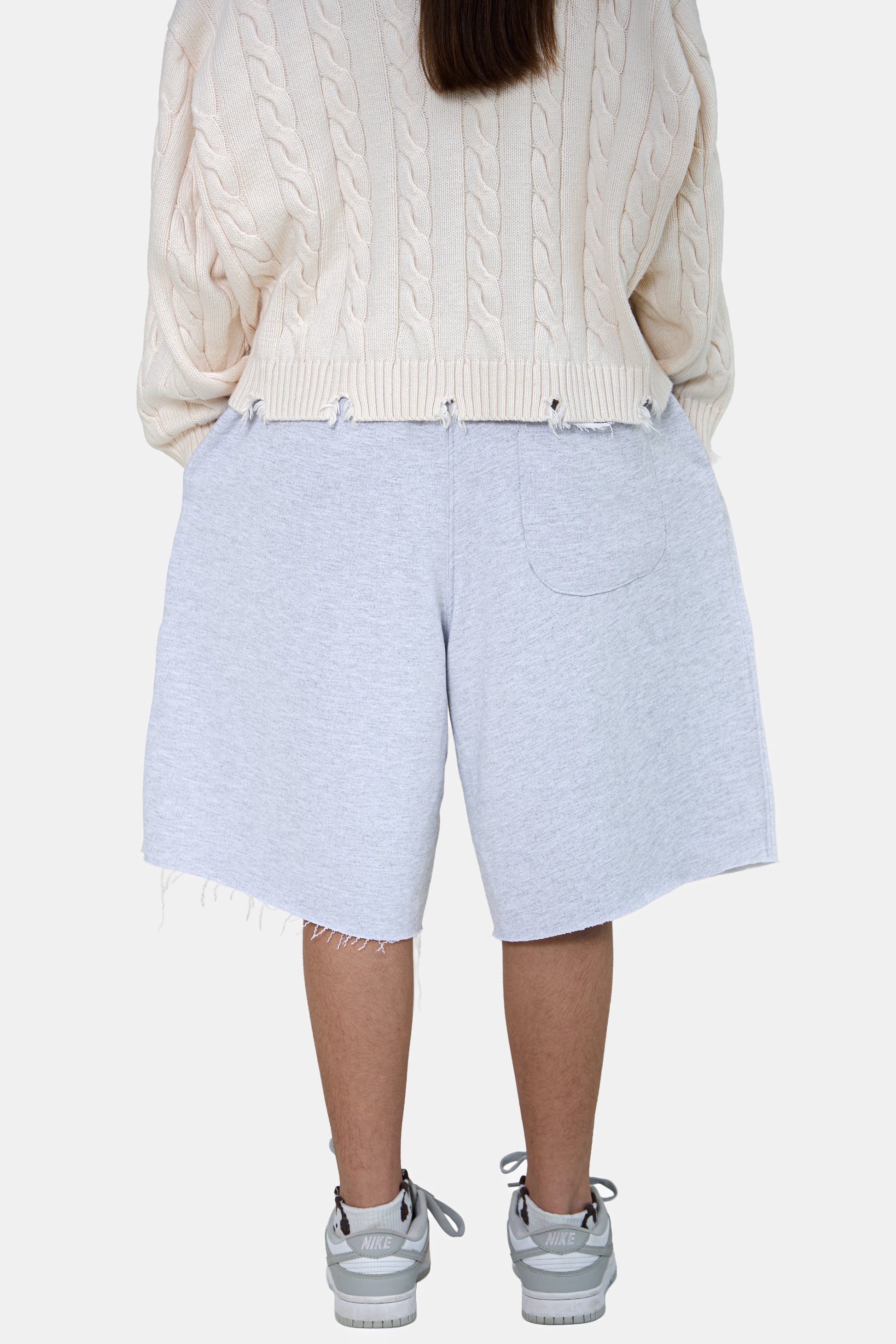 ASTRONOMICAL GRAY MELANGE SHORTS