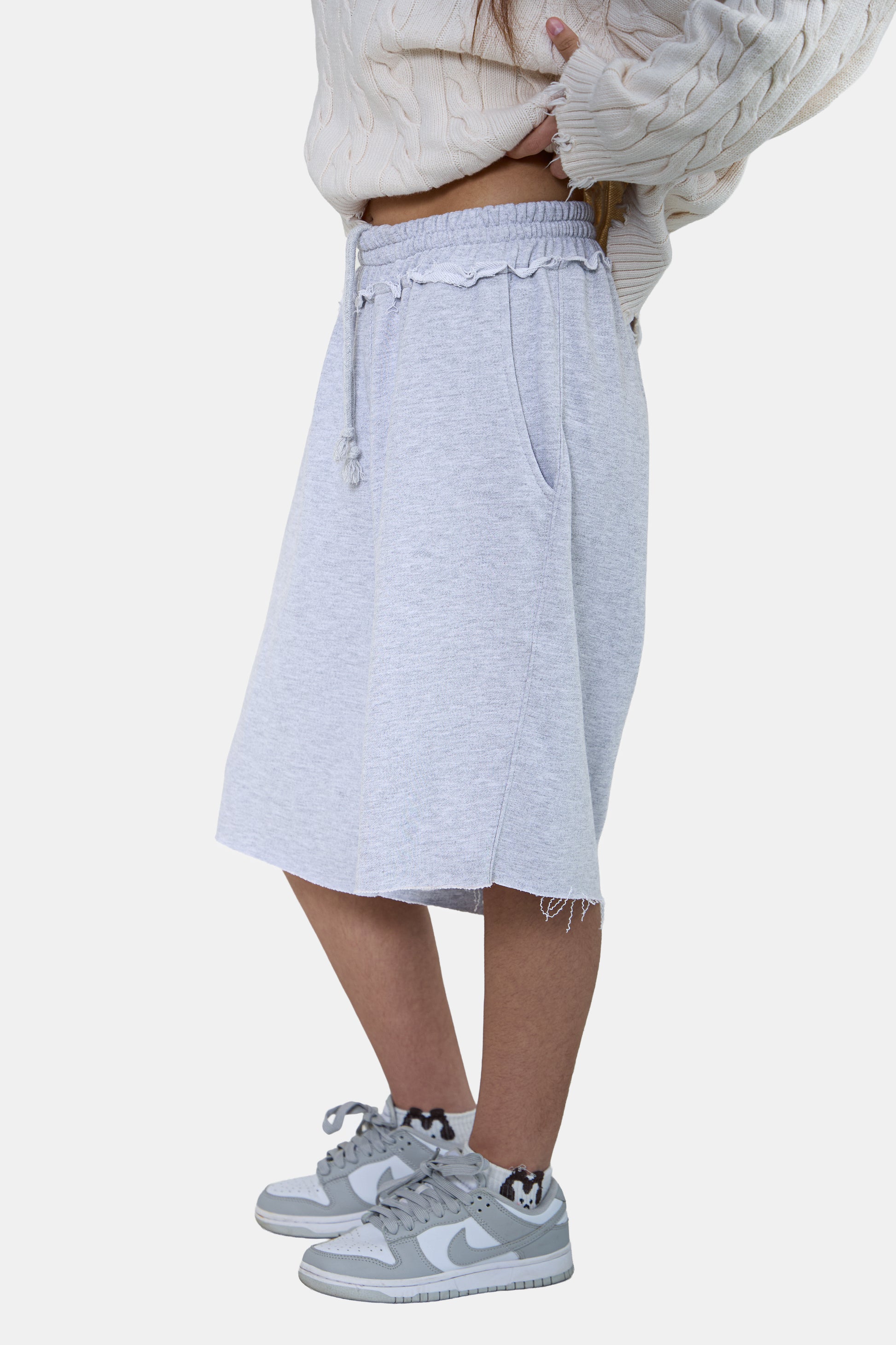 ASTRONOMICAL GRAY MELANGE SHORTS