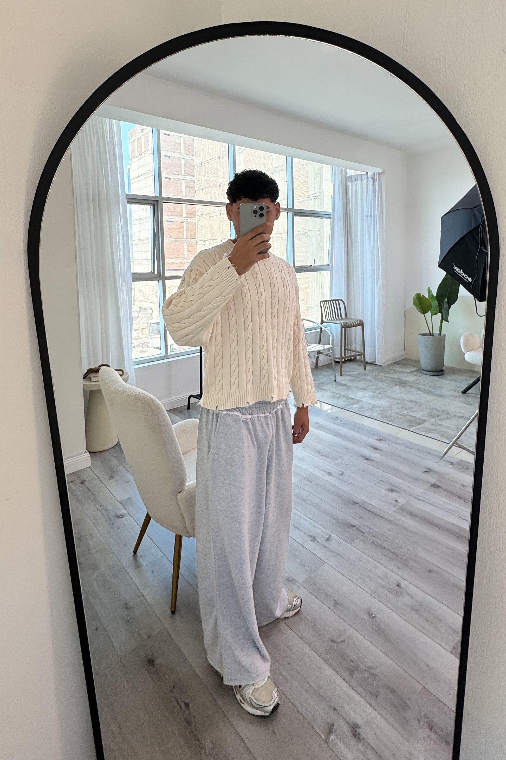 ASTRONOMICAL GRAY MELANGE SWEATPANTS