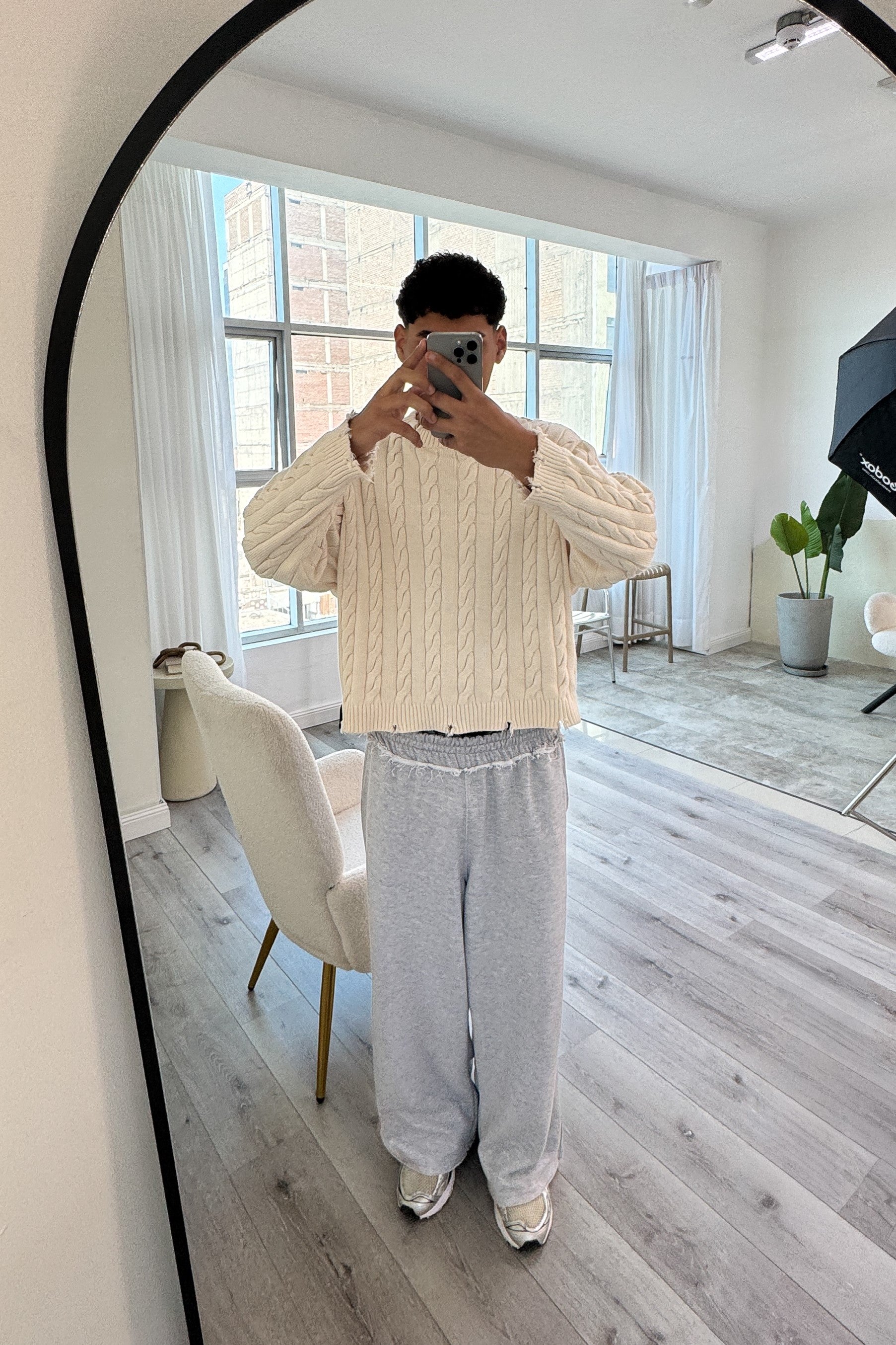 ASTRONOMICAL GRAY MELANGE SWEATPANTS