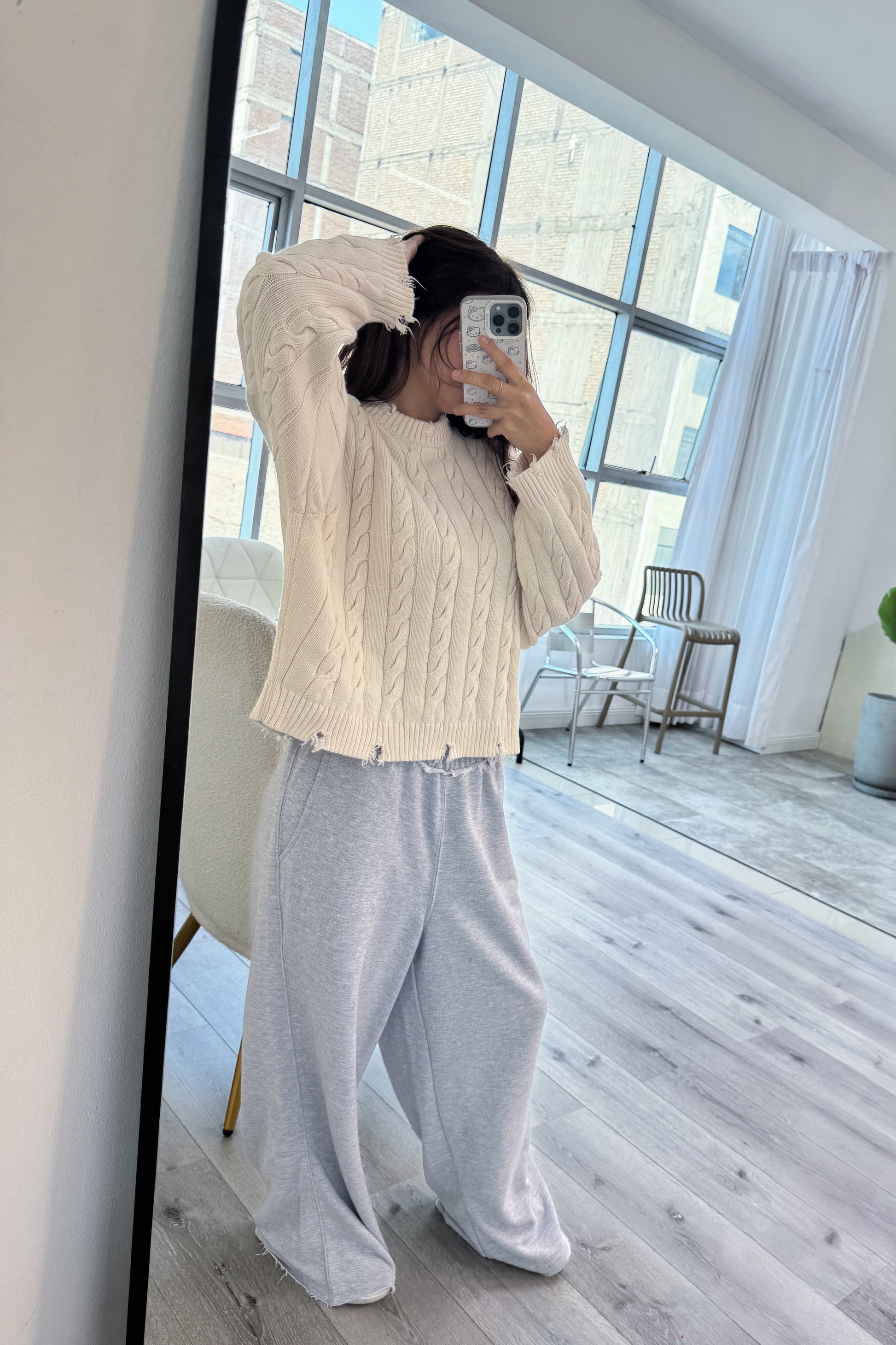 ASTRONOMICAL GRAY MELANGE SWEATPANTS