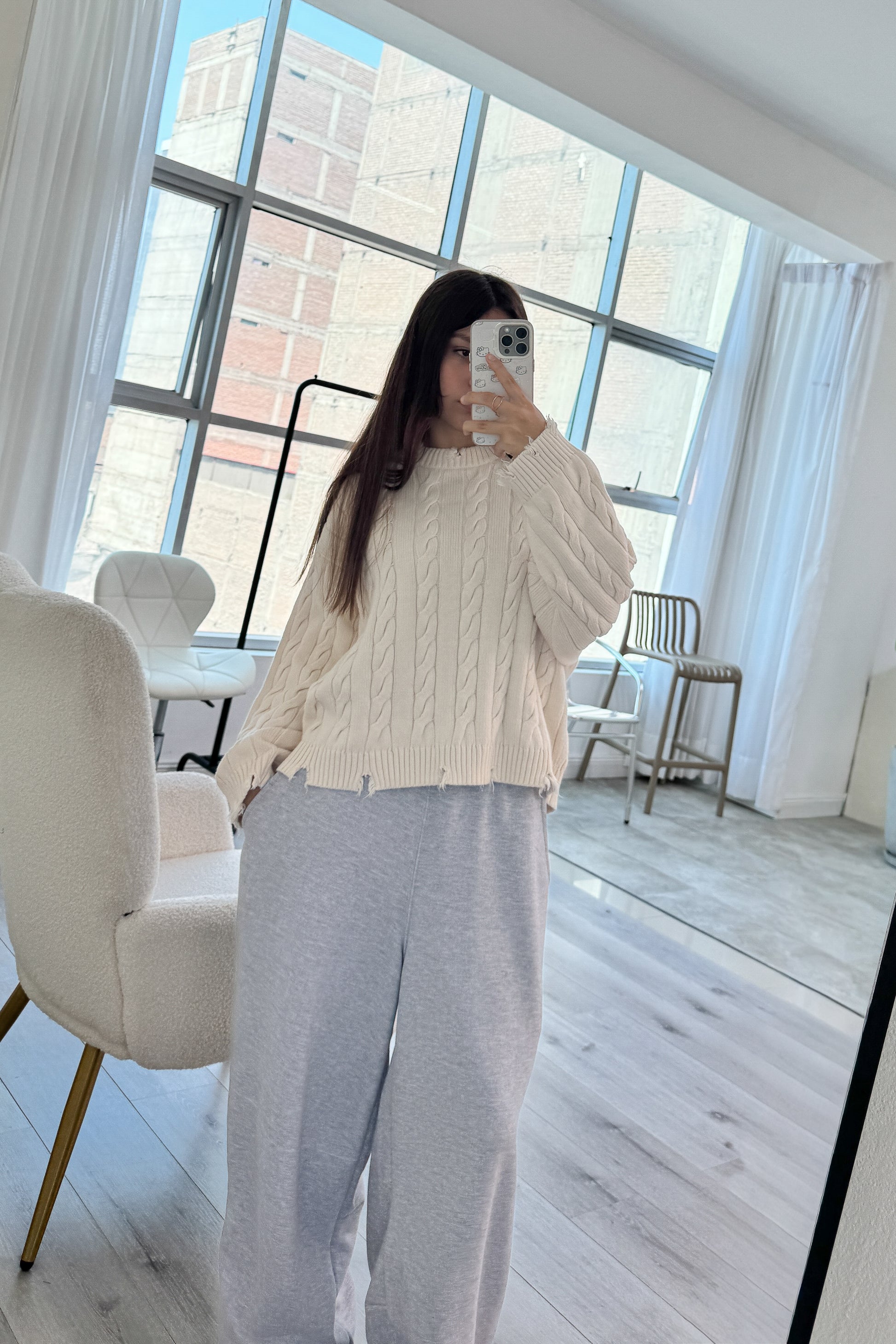 ASTRONOMICAL GRAY MELANGE SWEATPANTS